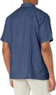 Men's 100% Linen Four-Pocket Short Sleeve Button-Down  Shirt