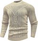 Men's Pullover Long Sleeve Crewneck Knitted Sweater